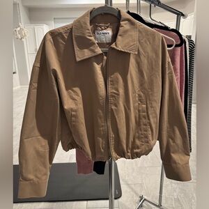 Old Navy Women's Brown Bomber Jacket